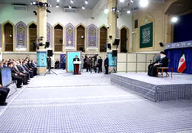 حضور مهندس ابراهیمی مدیرعامل شرکت فولاد خوزستان در دیدار کارآفرینان، تولیدکنندگان و دانش بنیان ها با رهبر معظم انقلاب اسلامی