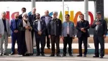 اهتزاز پرچم معظم عزای حسینی در سیرجان
