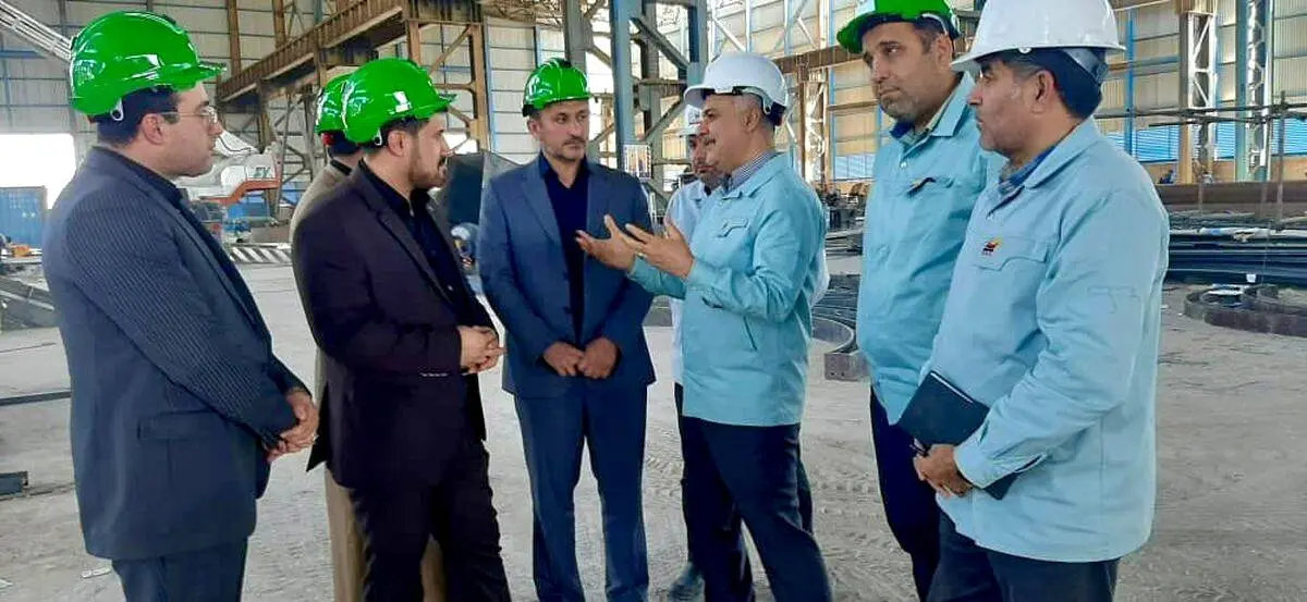بازدید رئیس دادگستری و دادستان عمومی و انقلاب از شرکت صنعت فولاد شادگان