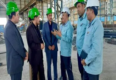 بازدید رئیس دادگستری و دادستان عمومی و انقلاب از شرکت صنعت فولاد شادگان