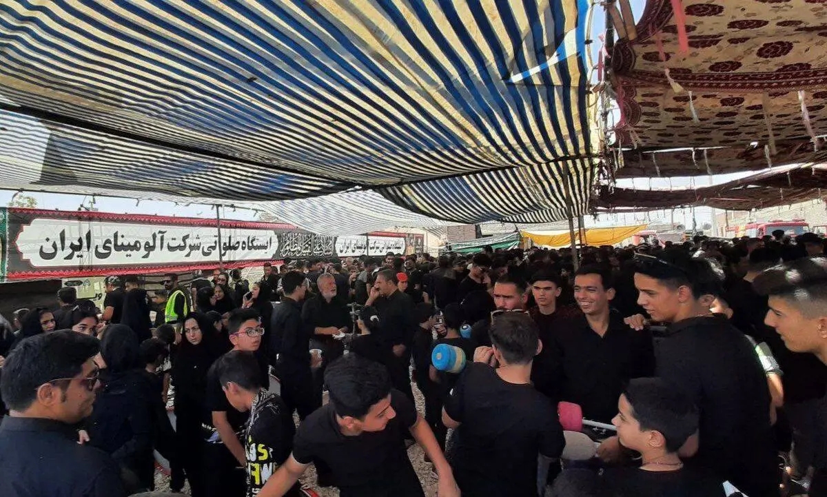 برپایی ایستگاه صلواتی توسط روابط عمومی و امور اجتماعی شرکت آلومینای ایران
