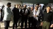 بازدید امین ابراهیمی مدیرعامل شرکت فولاد خوزستان، عباسعلی تقوی معاون منابع انسانی و امور اجتماعی و هیات همراه از موکب شهدای فولاد خوزستان در مرز چزابه