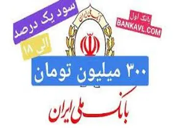 طرح جدید بانک ملی برای دریافت وام تا سقف ۳۰۰ میلیون تومان اعلام شد