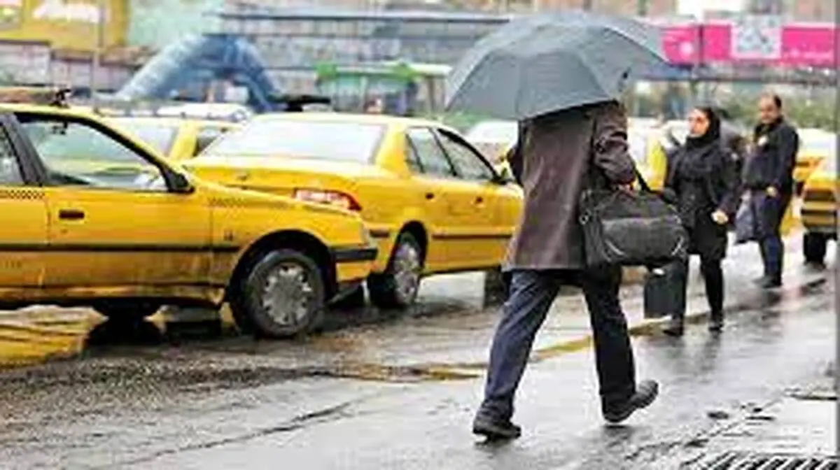 مجوز سازمان تاکسیرانی برای افزایش ۱۰ تا ۱۵ درصدی کرایه‌ها در روزهای بارانی