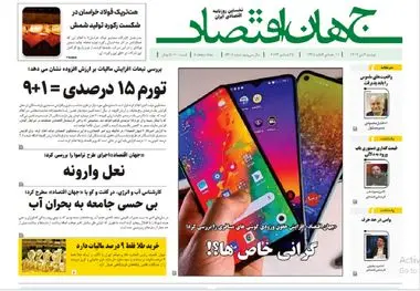 آرشیو روزنامه جهان اقتصاد شماره 8308