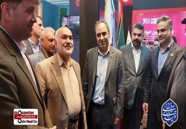 جهش فولاد اکسین در ایران اکسپو ۲۰۲۵ با حضور استاندار خوزستان