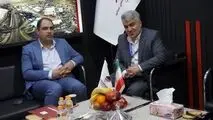 بازدید مدیر کل دفتر نظارت بر وزارت صمت از غرفه صبانور