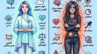 استرس زیاد اینجوری بدنتو نابود میکنه 