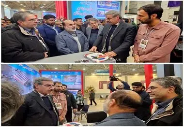 بازدید استاندار و مسئولان استان سیستان و بلوچستان از غرفه چادرملو در نمایشگاه معدن و صنایع معدنی زاهدان
