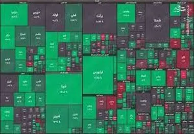 بورس لباس سبز به تن کرد