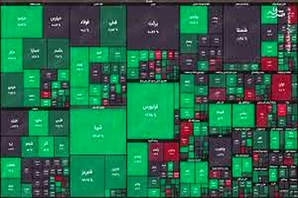 بورس لباس سبز به تن کرد