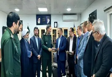 دیدار مدیرعامل و مدیران شرکت آلومینای ایران با فرمانده سپاه حضرت جوادالائمه (ع) خراسان شمالی