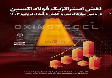 نقش استراتژیک فولاد اکسین در تامین نیازهای ملی با جهش درآمدی در پاییز ۱۴۰۳

