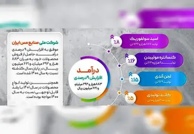 رشد ۹ درصدی درآمد فملی در سال ۱۴۰۱