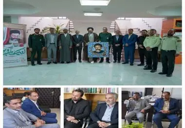 دیدار مهندس رحیمی مدیرعامل شرکت عمران بهارستان با رئیس مجتمع قضایی و دادستان این شهر به مناسبت هفته قوه قضاییه