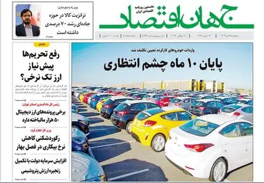 آرشیو روزنامه جهان اقتصاد شماره 8464