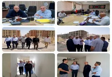 بازدید مهندس احمدی عضو هیات مدیره شرکت مادرتخصصی عمران شهرهای جدید از پروژه های شهر جدید بهارستان