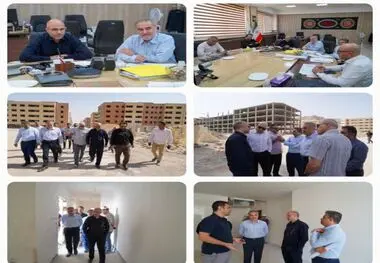 بازدید مهندس احمدی عضو هیات مدیره شرکت مادرتخصصی عمران شهرهای جدید از پروژه های شهر جدید بهارستان