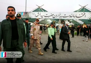 گزارش تصویری؛ بازدید سردار رادان از مرز شلمچه