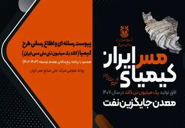 پیوست رسانه‌ای و اطلاع‌رسانی طرح کیمیای مس تهیه و تدوین شد