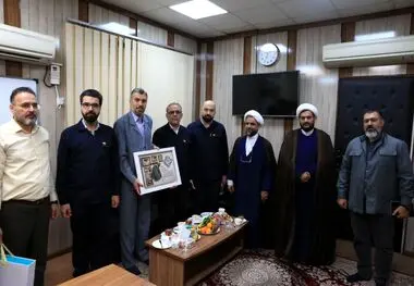 دیدار معاون منابع انسانی و امور اجتماعی فولاد خوزستان با پاسداران

