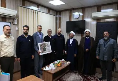 دیدار معاون منابع انسانی و امور اجتماعی فولاد خوزستان با پاسداران


