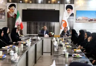 دیدار مهندس پیرحسینلو با بانوان شاغل در شرکت آلومینای ایران