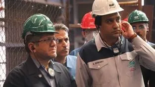 بازدید جبارعلی ذاکری، مدیرعامل راه آهن جمهوری اسلامی ایران از شرکت فولاد سنگان