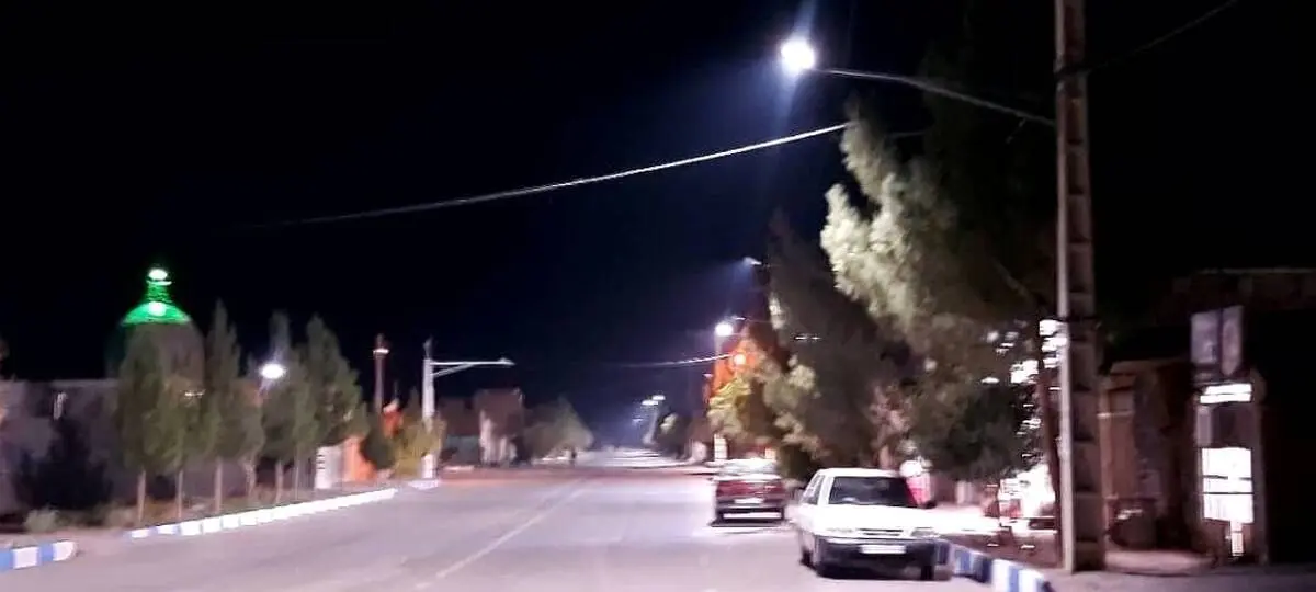 *ارتقاء روشنایی و کاهش مصرف انرژی در انار؛ ۱۲۵ چراغ روستایی به LED مجهز شدند