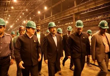 بازدید وزیر صمت از مجتمع فولاد خوزستان

