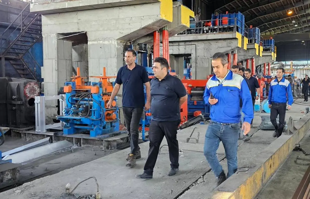 تست سرد موفقیت آمیز پروژه توسعه نورد فولاد ظفر بناب