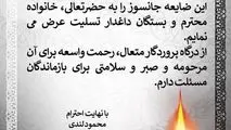 پیام تسلیت مدیرعامل فولاد اکسین خوزستان به نماینده محترم ولی‌فقیه در استان