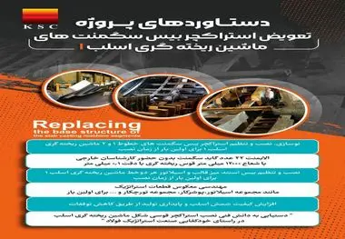 افتخار و شاهکاری دیگر از متخصصان فولاد خوزستان در مسیر پیشرفت؛از تعویض «بیسِ سگمنت» تا نقشه‌ی بومی‌سازی و صرفه‌جویی ارزی در فولاد خوزستان