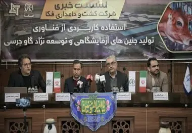 در نشست خبری شرکت کشت و دامداری فکا عنوان شد:
استفاده کاربردی از فناوری تولید جنین های آزمایشگاهی  وتوسعه نژاد گاو جرسی