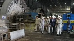 بازدید مدیرعامل شرکت ملی مس از کارخانه تغلیظ مجتمع مس سرچشمه