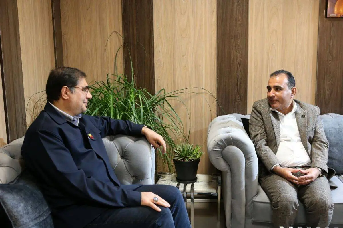 دیدار معاون محیط زیست انسانی اداره کل حفاظت محیط زیست خوزستان با قائم مقام مدیرعامل فولاد خوزستان
