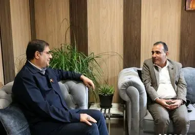 دیدار معاون محیط زیست انسانی اداره کل حفاظت محیط زیست خوزستان با قائم مقام مدیرعامل فولاد خوزستان
