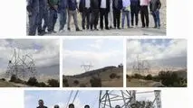 بازدید معاون طرح و توسعه برق منطقه ای اصفهان و همراهان از خط ۴۰۰ کیلوولت در حال احداث لردگان_یاسوج