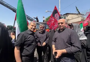 تداوم ارائه خدمت بی‌نظیر به عزاداران تشییع امام شهید در مواکب بیمه ایران