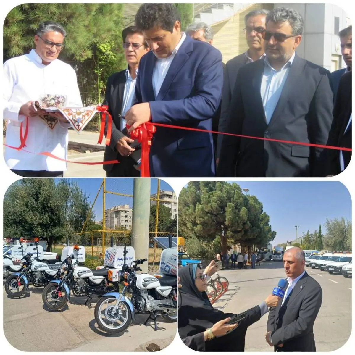 ناوگان خودرویی توزیع برق شمال استان کرمان  نوسازی شد
بهره برداری از ناوگان موتوری در حوزه امداد و اتفاقات (۱۲۱)برای اولین بار در کشور