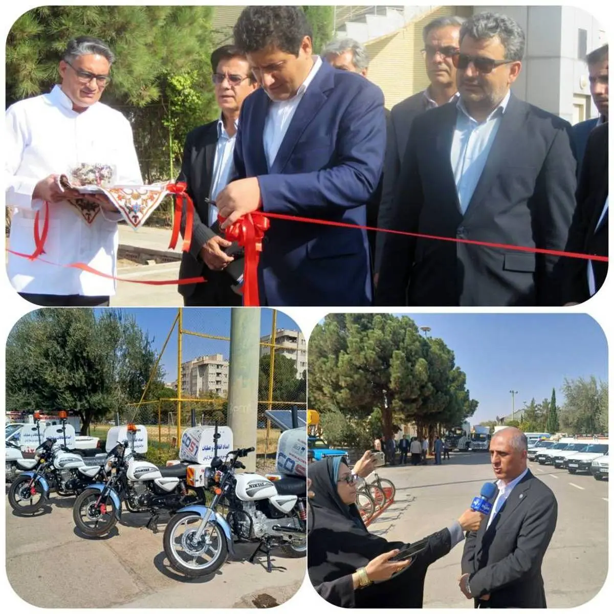 ناوگان خودرویی توزیع برق شمال استان کرمان نوسازی شد
بهره برداری از ناوگان موتوری در حوزه امداد و اتفاقات (۱۲۱)برای اولین بار در کشور
