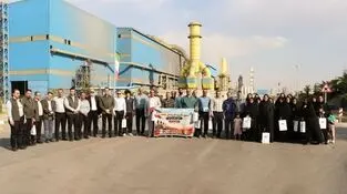 به منظور پیوند فرهنگ ایثار و شهادت با مسیر تولید و پیشرفت صورت گرفت؛ بازدید یکروزه فرزندان شاهد نی‌ریز از شرکت فولاد غدیر نی‌ریز