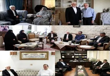 دکتر عارف به دیدار معاونین اول سابق و خانواده‌های آنان رفت