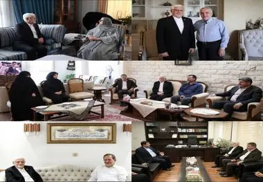 دکتر عارف به دیدار معاونین اول سابق و خانواده‌های آنان رفت