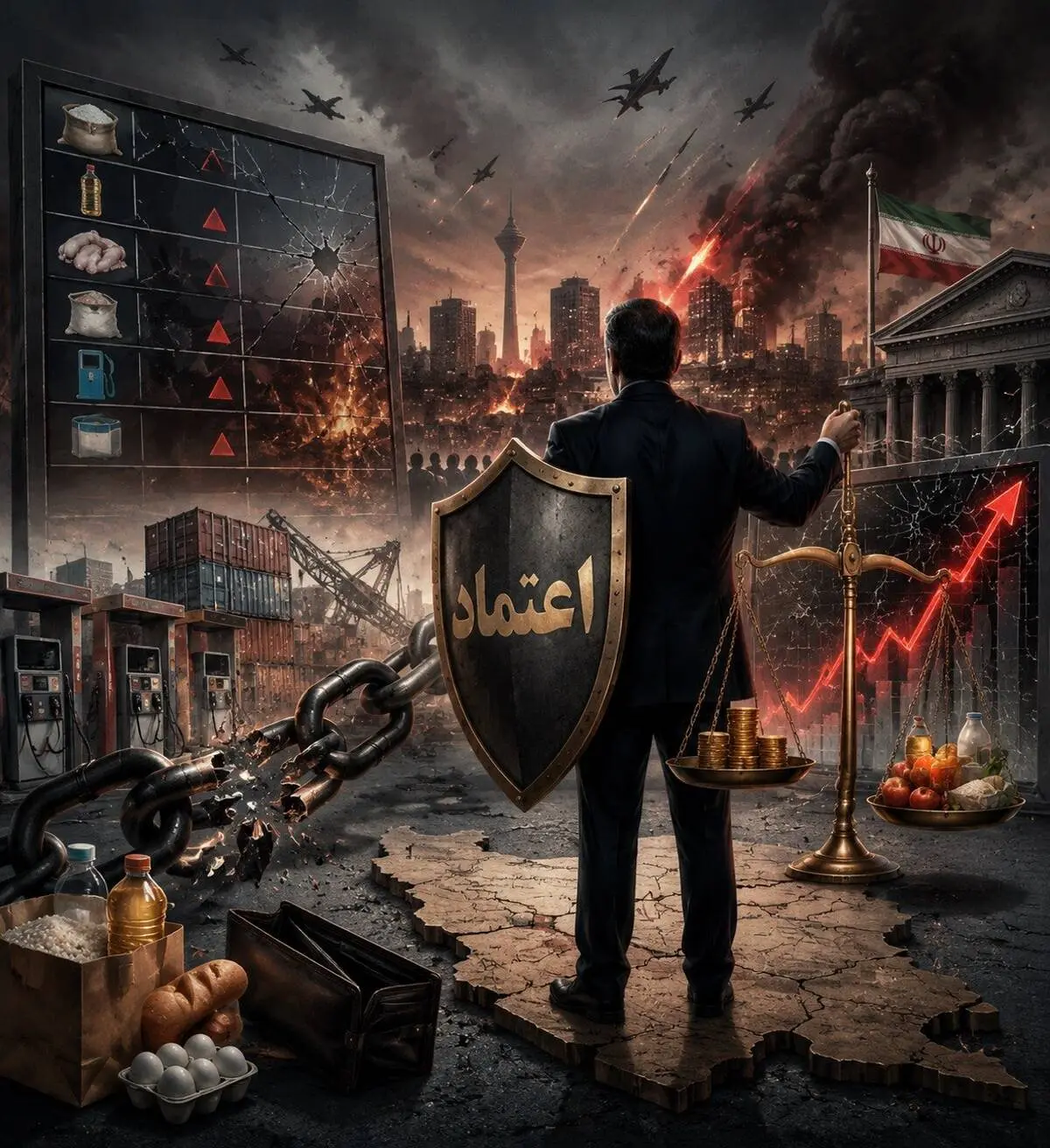 تورم زیر آوار جنگ؛ اقتصاد چگونه نفس بکشد؟