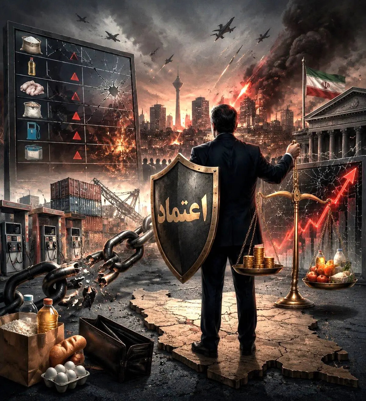 تورم زیر آوار جنگ؛ اقتصاد چگونه نفس بکشد؟
