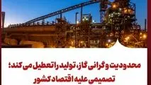 محدودیت و گرانی گاز، تولید راتعطیل می کند؛
تصمیمی علیه اقتصاد کشور