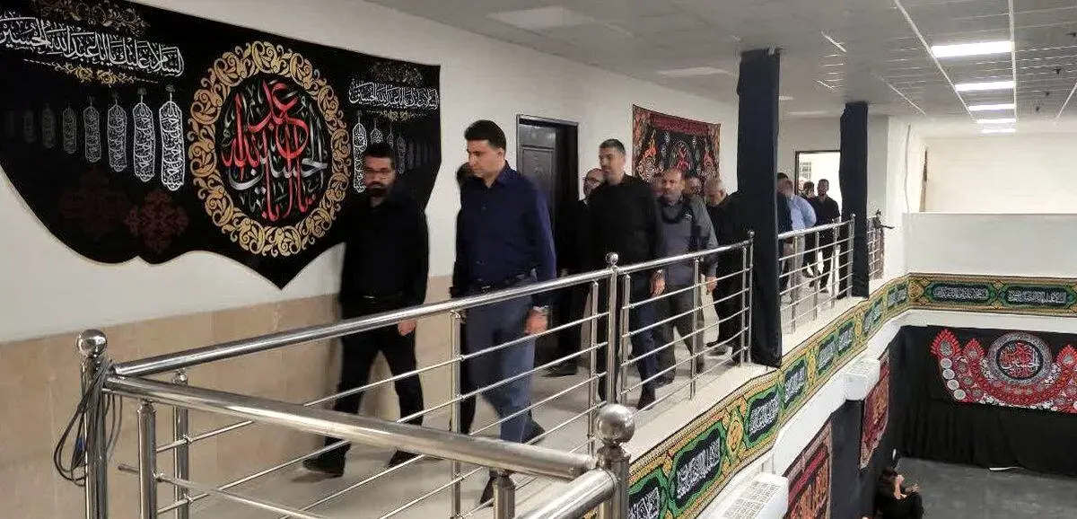 بازدید معاون منابع انسانی و امور اجتماعی به همراه معاون فناوری شرکت از موکب شهدای فولاد خوزستان در پایانه مرزی چذابه
