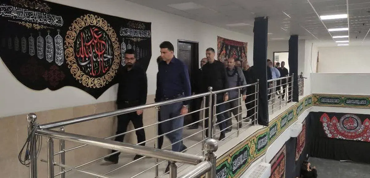 بازدید معاون منابع انسانی و امور اجتماعی به همراه معاون فناوری شرکت از موکب شهدای فولاد خوزستان در پایانه مرزی چذابه