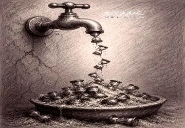 کاریکاتور ـ هدر رفت آب
